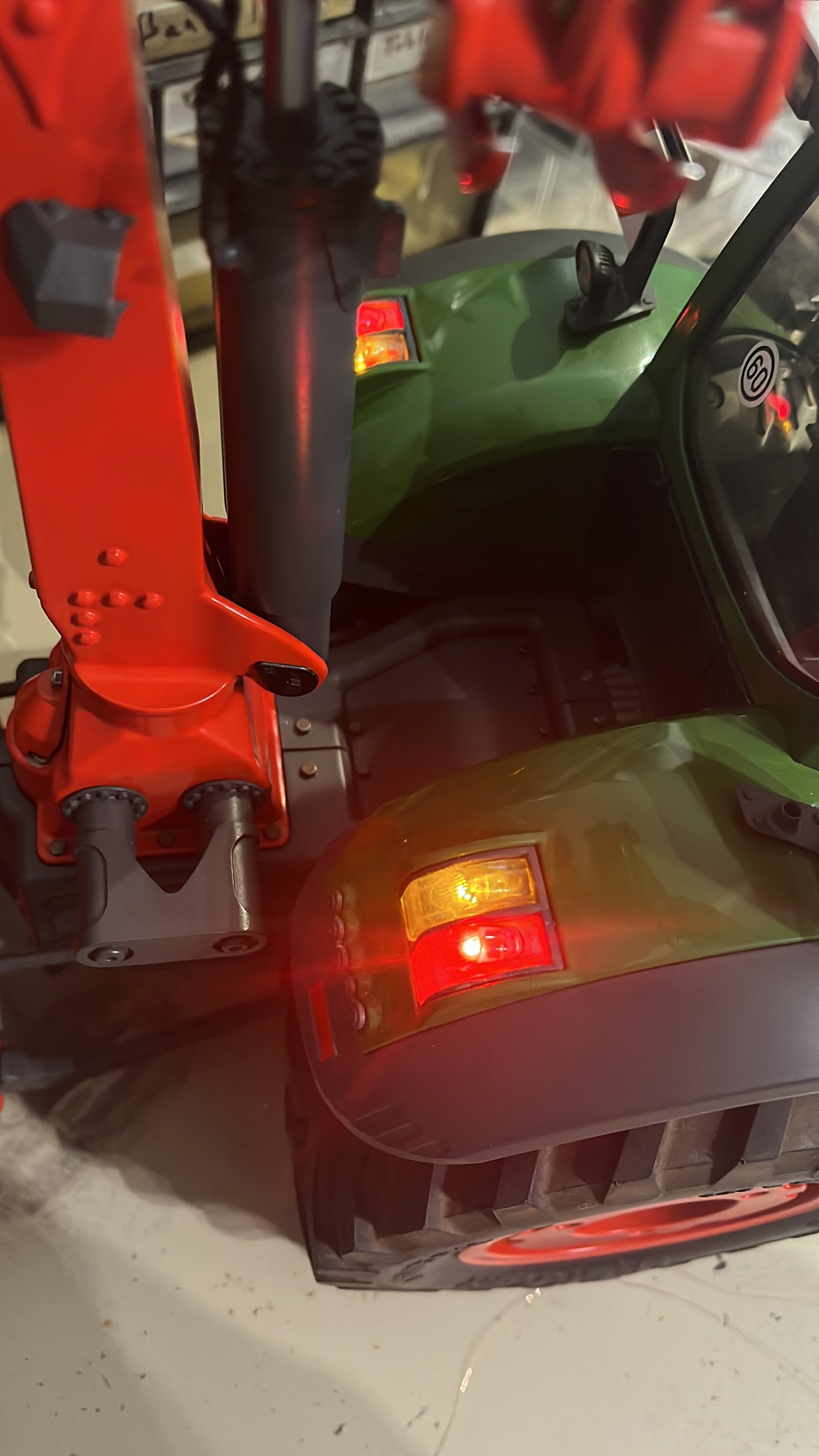 1 Paar klare Heckscheinwerfer Gläser für Bruder Fendt 1050